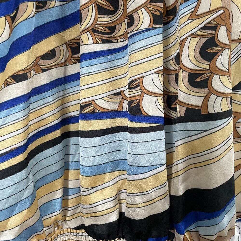 Cache halter top, multicolor abstract print, size S - Picture 4 of 9
